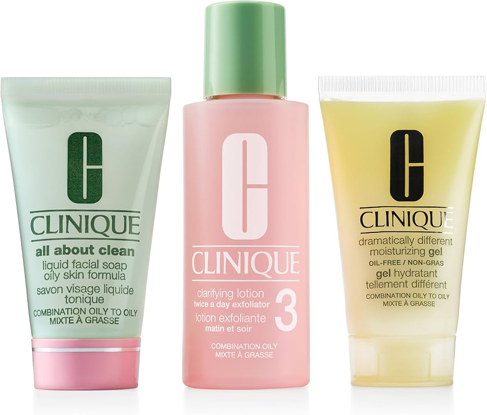 Amazon.com: Clinique 3-Step Refresher Course Skincare Gift Set For