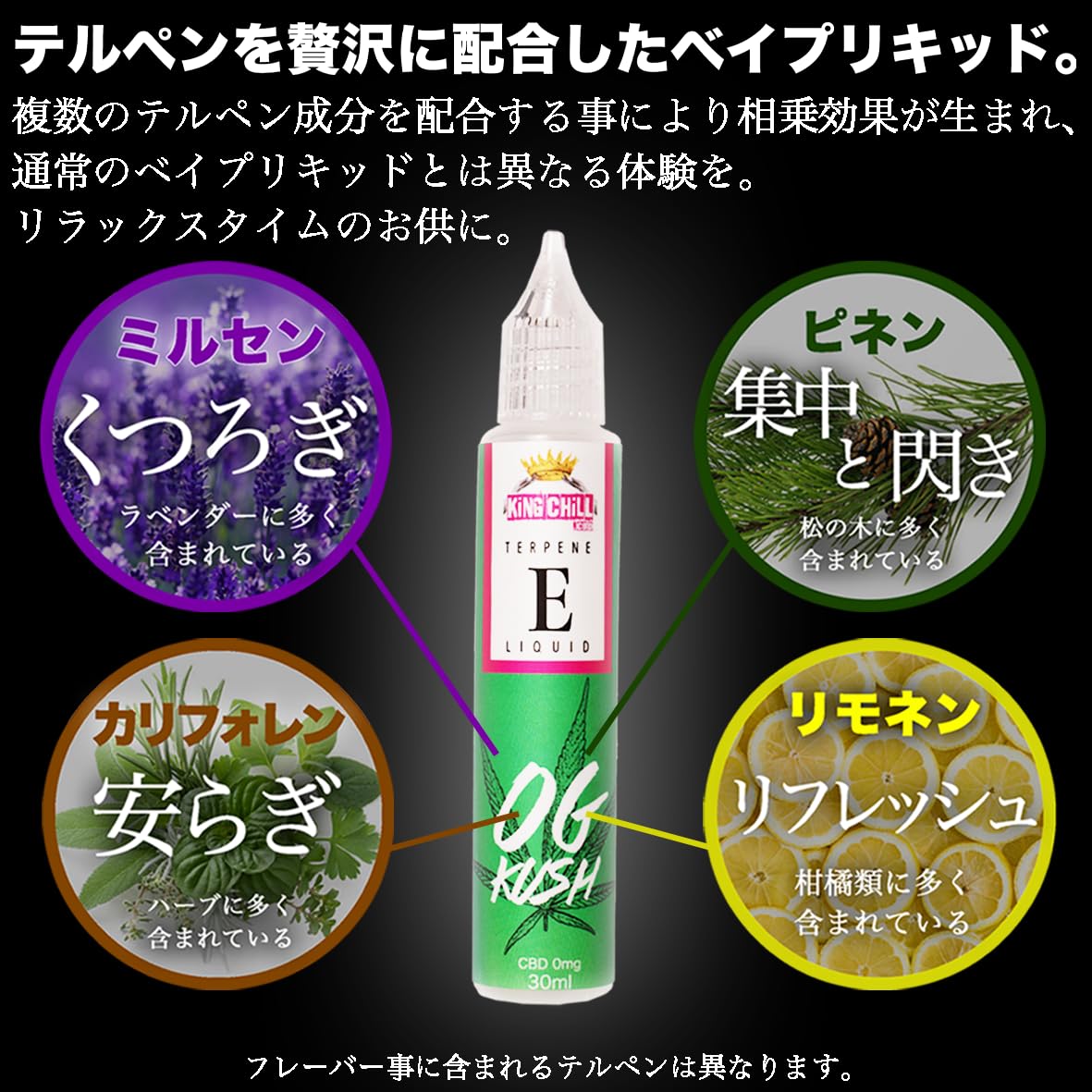 Amazon | テルペン配合ベイプリキッド (GRAPE APE) | KiNGCHiLL.CBD