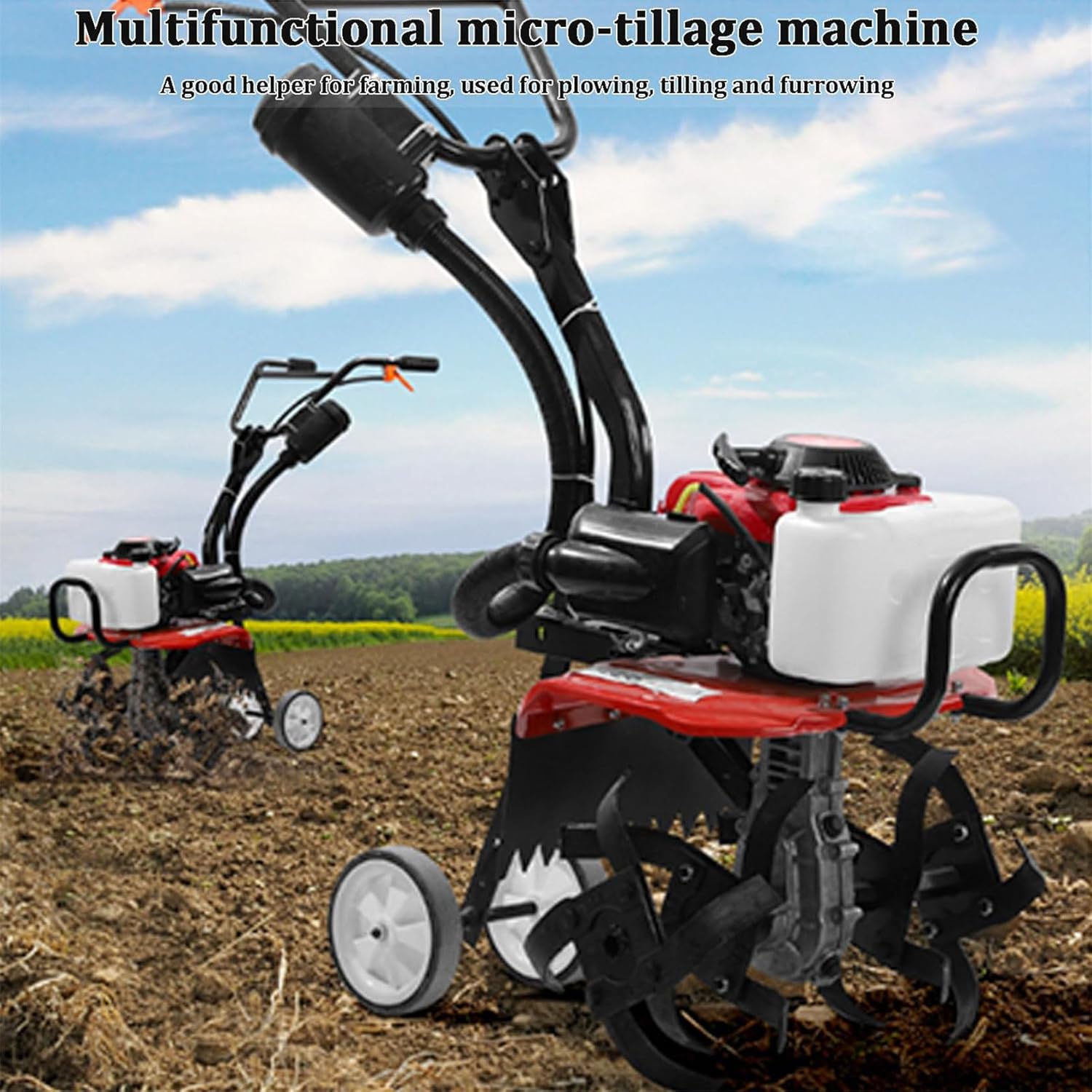 エンジン式耕運機 手押し耕うん機 排気量55cc 四ストローク動力耕幅