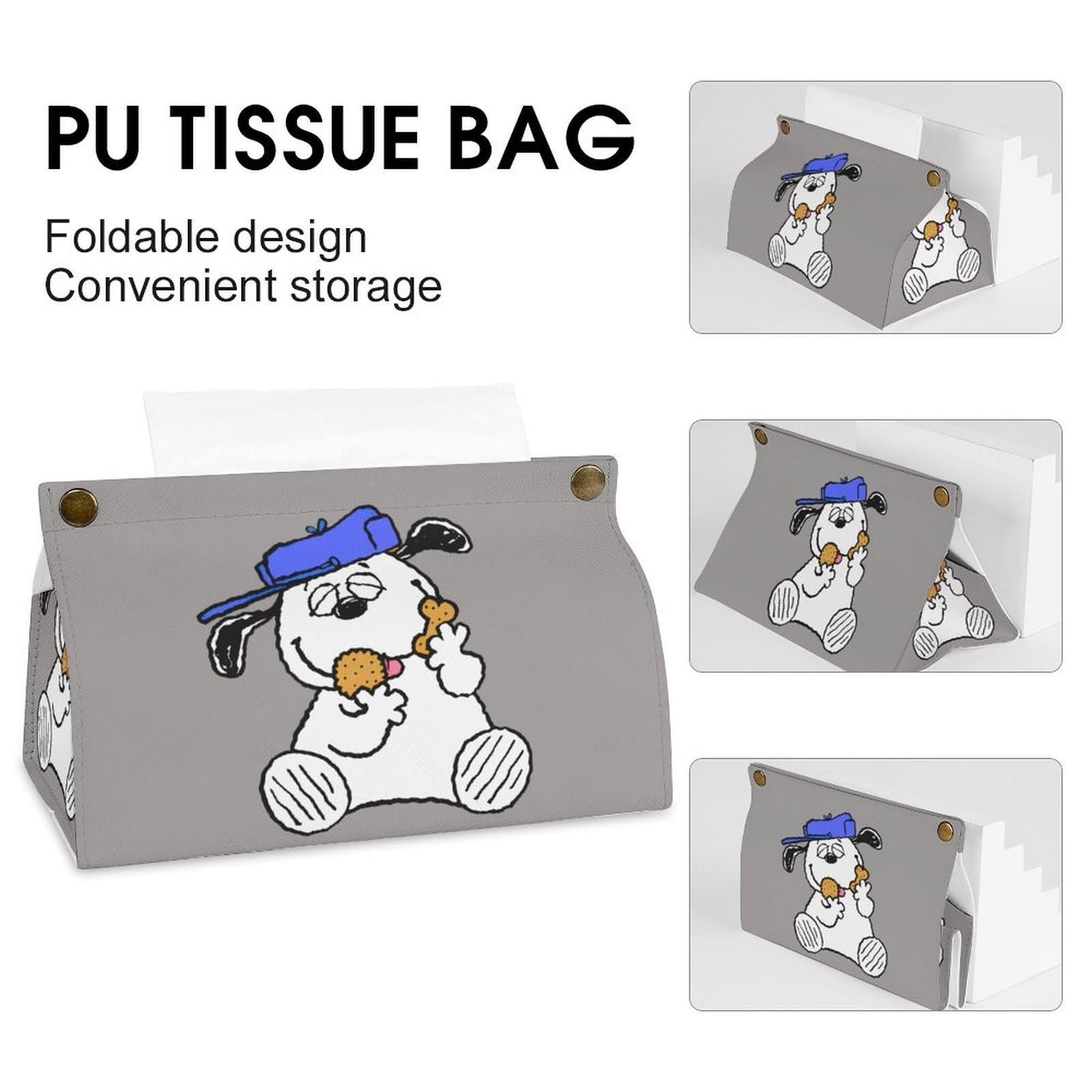Amazon｜スヌーピー オラフ ティッシュボックス PUレザー ティッシュ