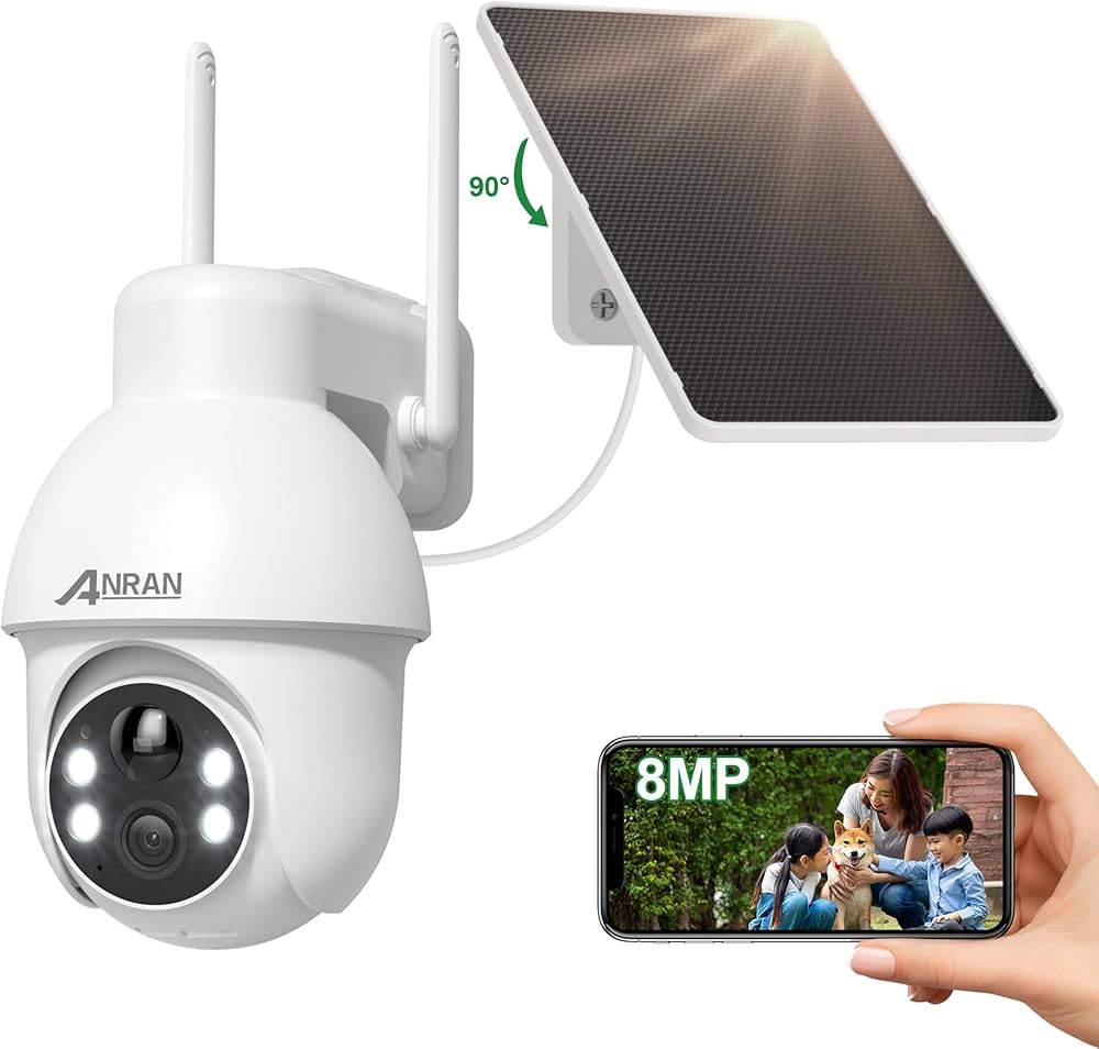 Amazon.co.jp: 【業界初・800万画素】ANRAN 防犯カメラ 屋外 ソーラー