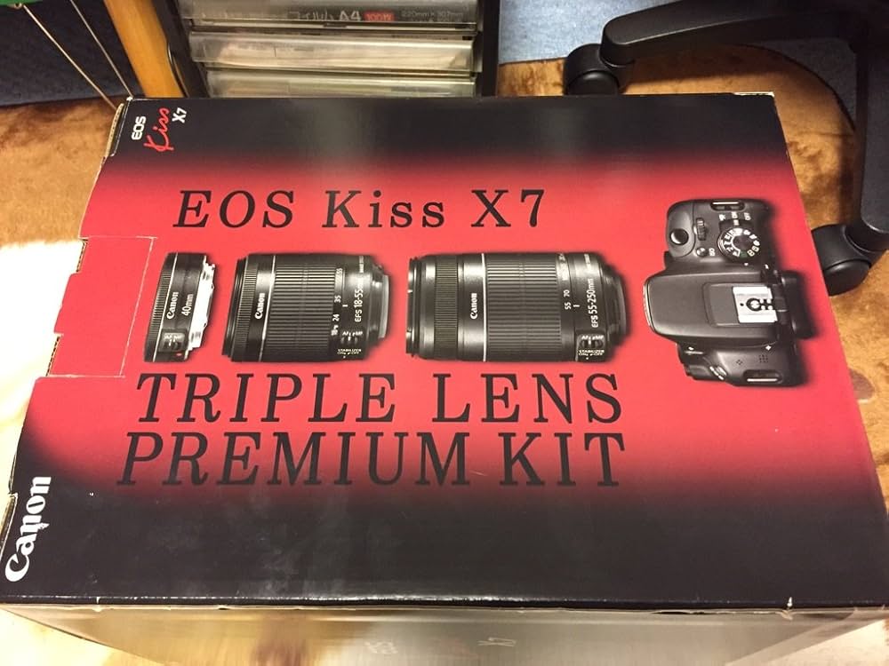 Amazon | Canon デジタル一眼レフカメラ EOS Kiss X7 トリプルレンズ