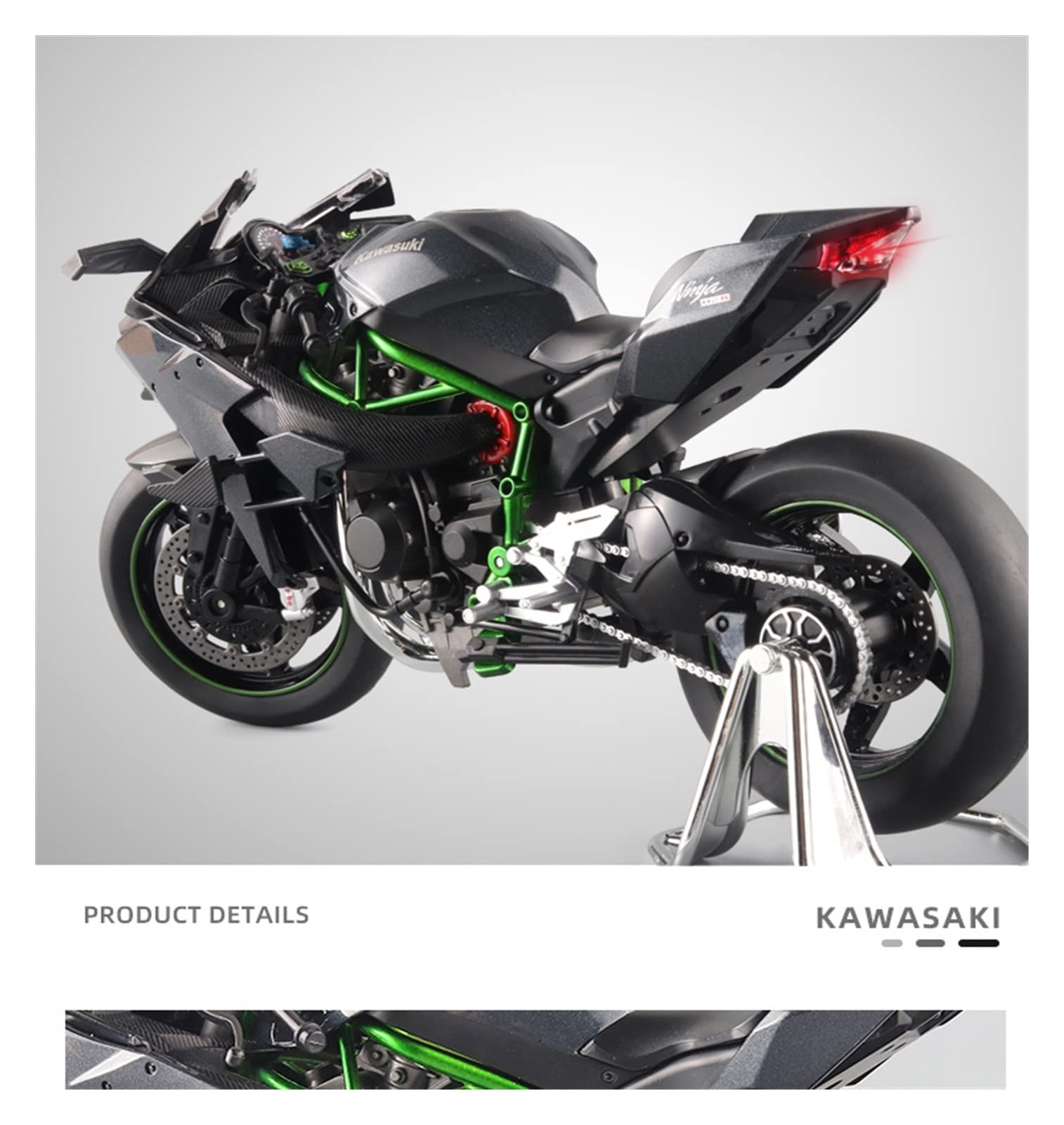 Amazon.co.jp: 1:9 カワサキ H2R Ninja 合金ダイカスト オートバイ