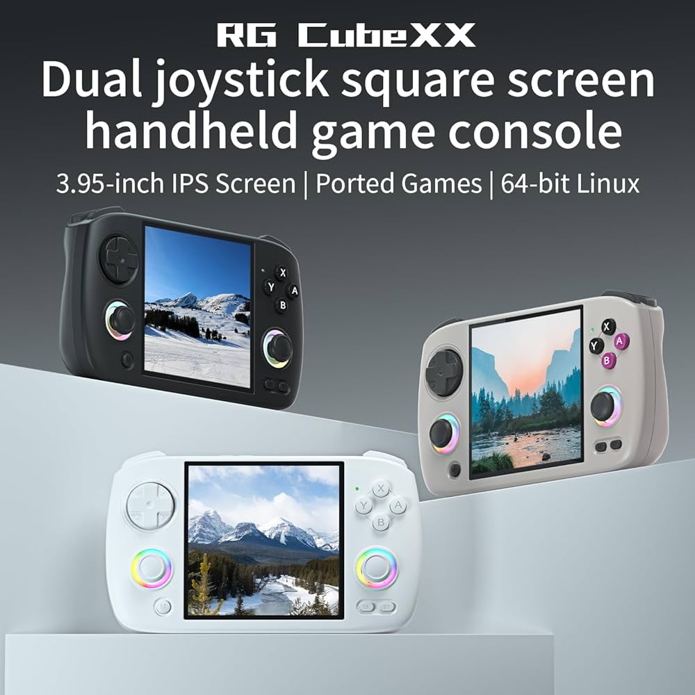 Amazon.com: RG CubeXX Retro Handheld Game Console , 3.95 Inch IPS