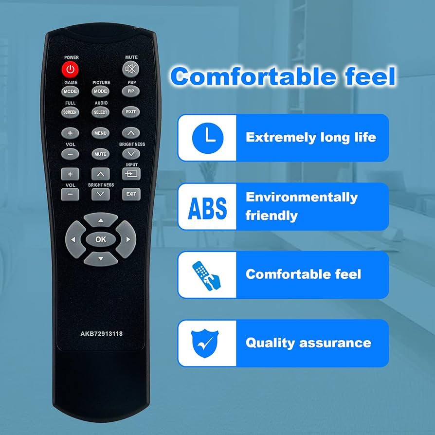 Amazon.com: AKB72913118 Replaced Remote fit for LG LED Monitor