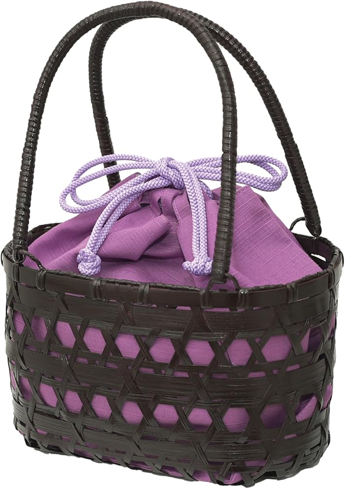 和装バッグ 網代バッグ 取り外し可 京都 小物 浴衣 和装バッグ網代