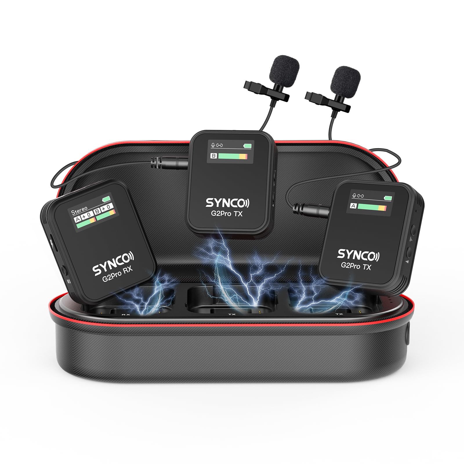 Amazon.com: SYNCO Wireless Lavalier Mic System, G2(A2) PRO Dual