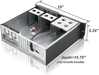 Amazon | RackChoice 3u ラックマウントサーバーシャーシ ATX/MATX 3x5