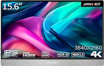Amazon.co.jp: JAPANNEXT 15.6インチ モバイルモニター IPS パネル 4K