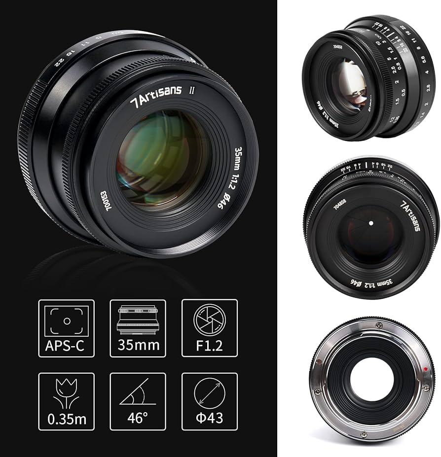 Amazon.com : 7artisans 35mm F1.2 Mark II Large Aperture Lens APS-C