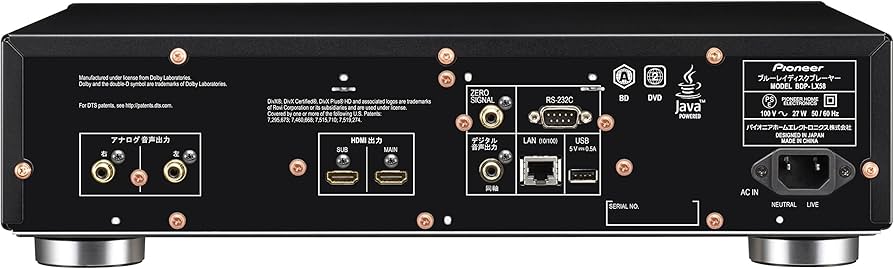 Amazon | Pioneer ブルーレイディスクプレーヤー BDP-LX58