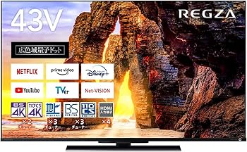Amazon.co.jp: REGZA 43インチ 4K液晶テレビ 43Z670L 4Kチューナー内蔵