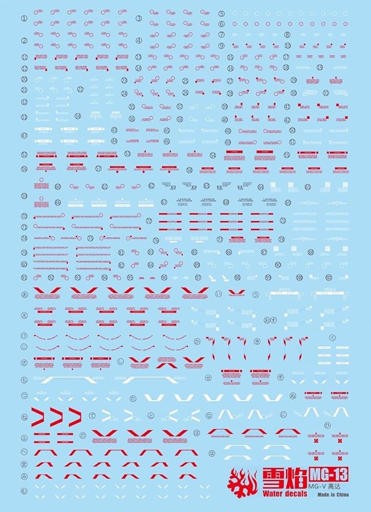 Amazon | ［MG 1：100］Vダッシュガンダム Ver.Ka 水転写式デカール