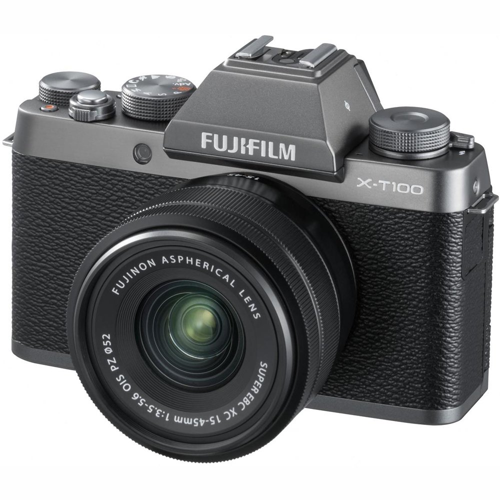 Amazon.com : Fujifilm X-T100 w/XC15-45mm Lens Kit Dark Silver X