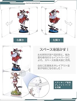 Amazon.co.jp: COOLTAKU フィギュアケース アクリル UVカット 白い台座