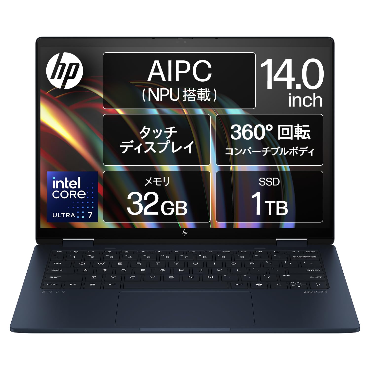Amazon.co.jp: HP ノートパソコン Envy x360 14-fc 14.0インチ 2.8K
