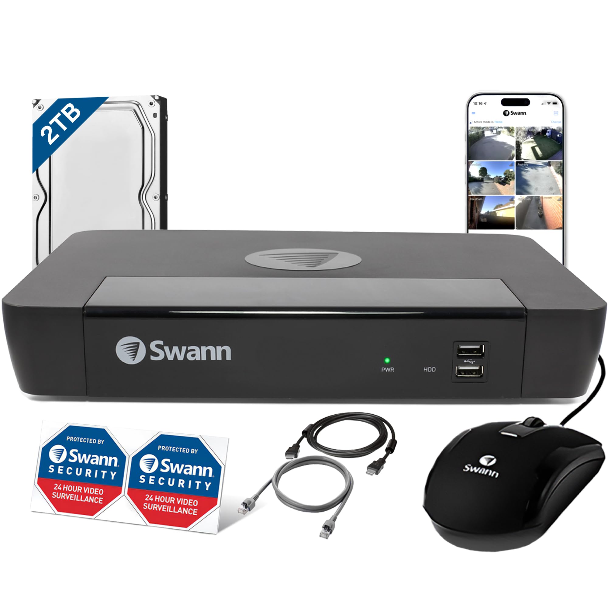 Amazon.co.jp: 【日本正規代理店】Swann セキュリティカメラ 8CH 4K