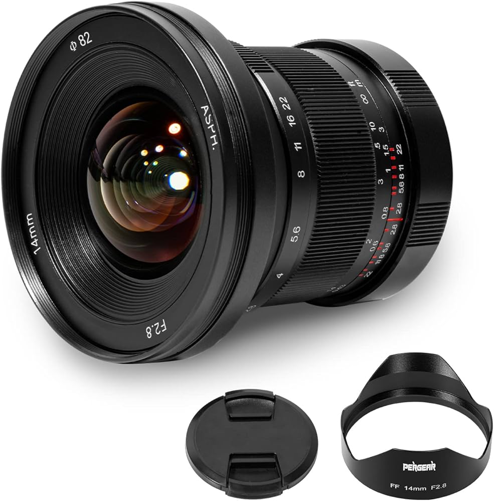 Amazon.co.jp: Pergear 14mm F2.8 II 超広角手動レンズ 画角114º フル