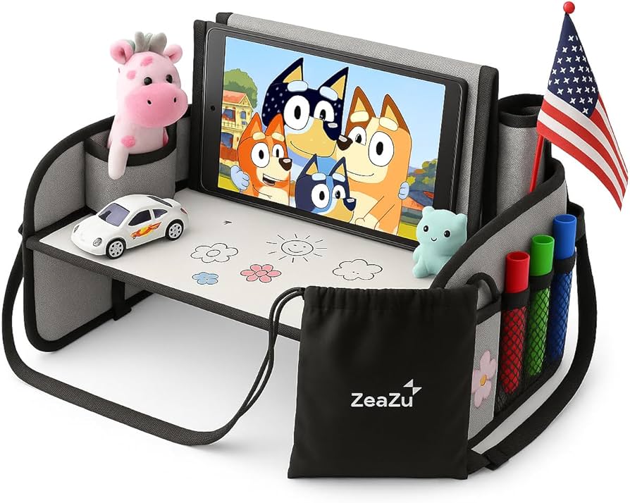 Amazon.com: ZEAZU Kids Travel Tray - Foldable Toddler Lap Desk