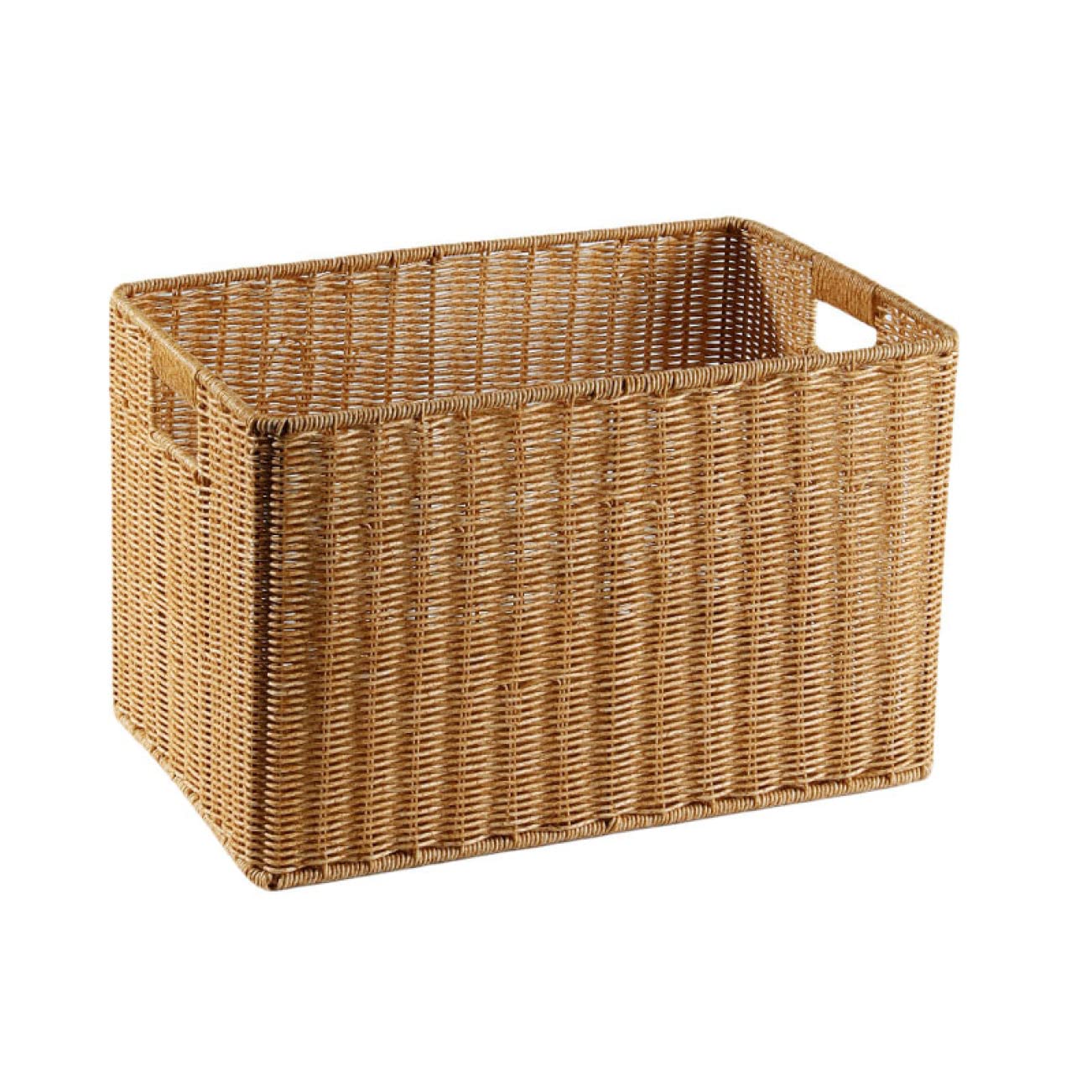 Amazon｜MJKQ9 収納ボックス 深型 スタイル 収納バスケット 籐製 35*30