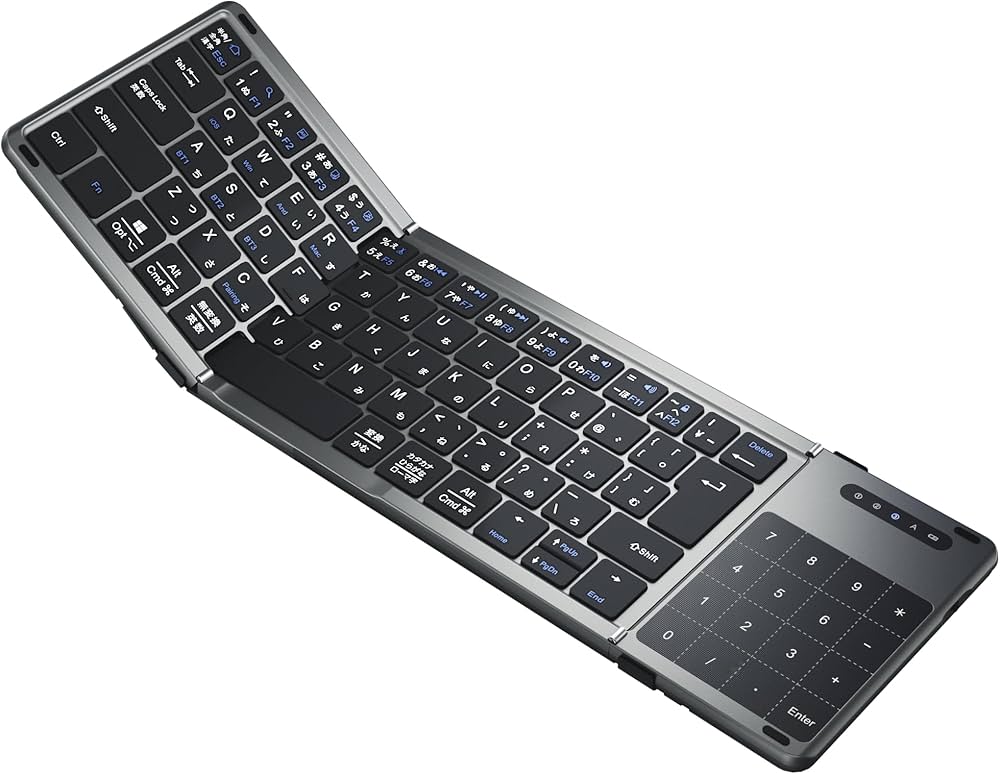 Amazon | 【2025年最新型】EWIN ワイヤレスキーボード 折り畳み式 三