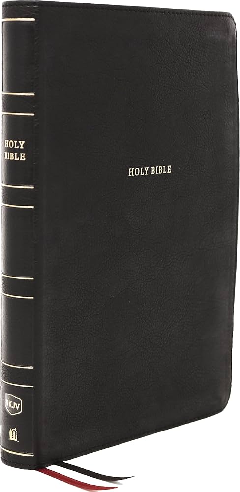 NKJV Holy Bible, Giant Print Center-Column Reference Bible, Black