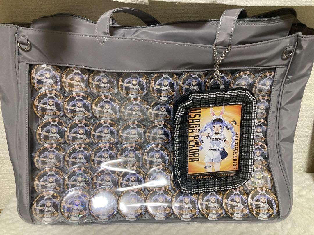 Amazon.co.jp: ホロラ 兎田ぺこら 痛バッグ 痛バ ジャイアンツ 缶