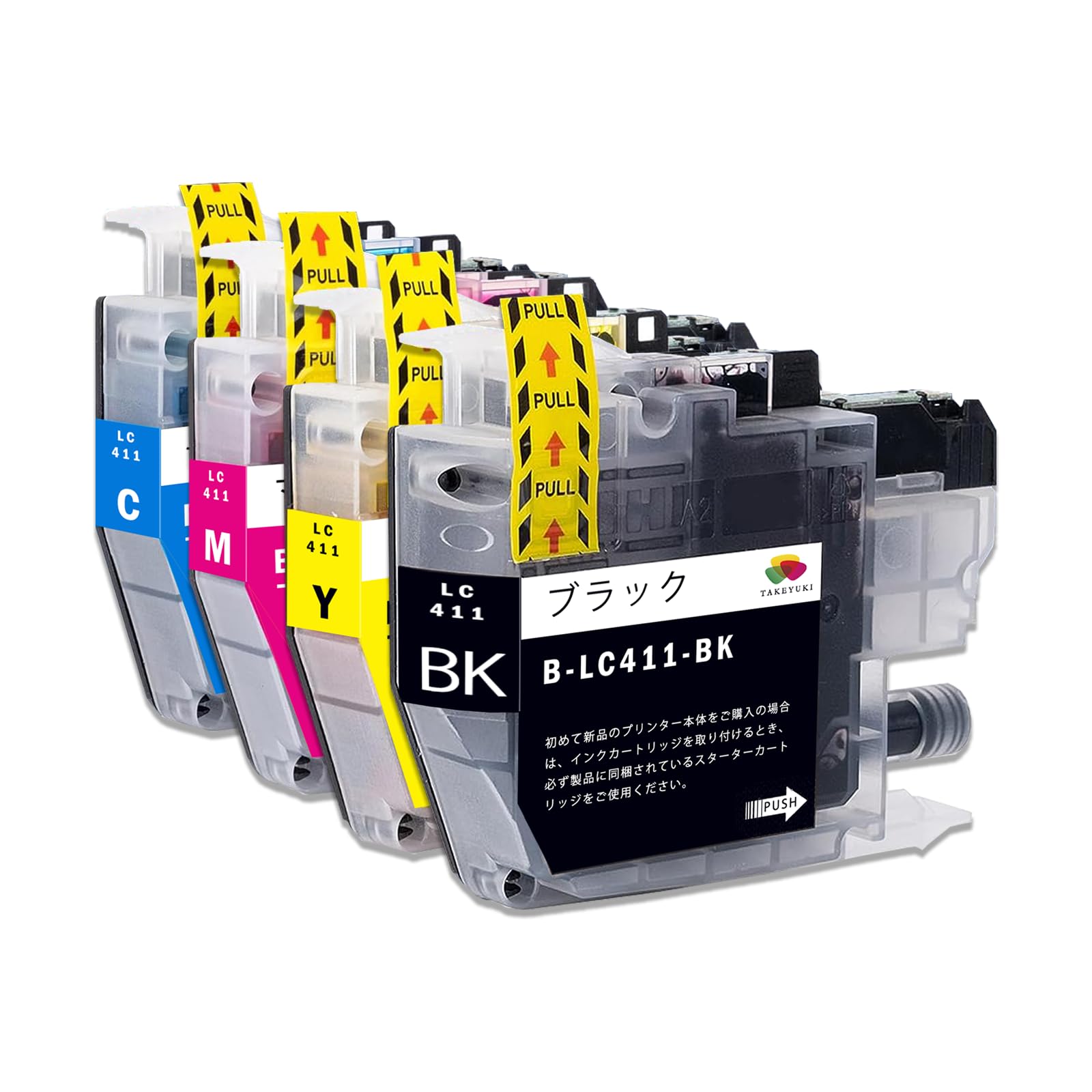 Amazon.co.jp: LC411-4PK 4色セット Brother用 互換インク 互換品 個