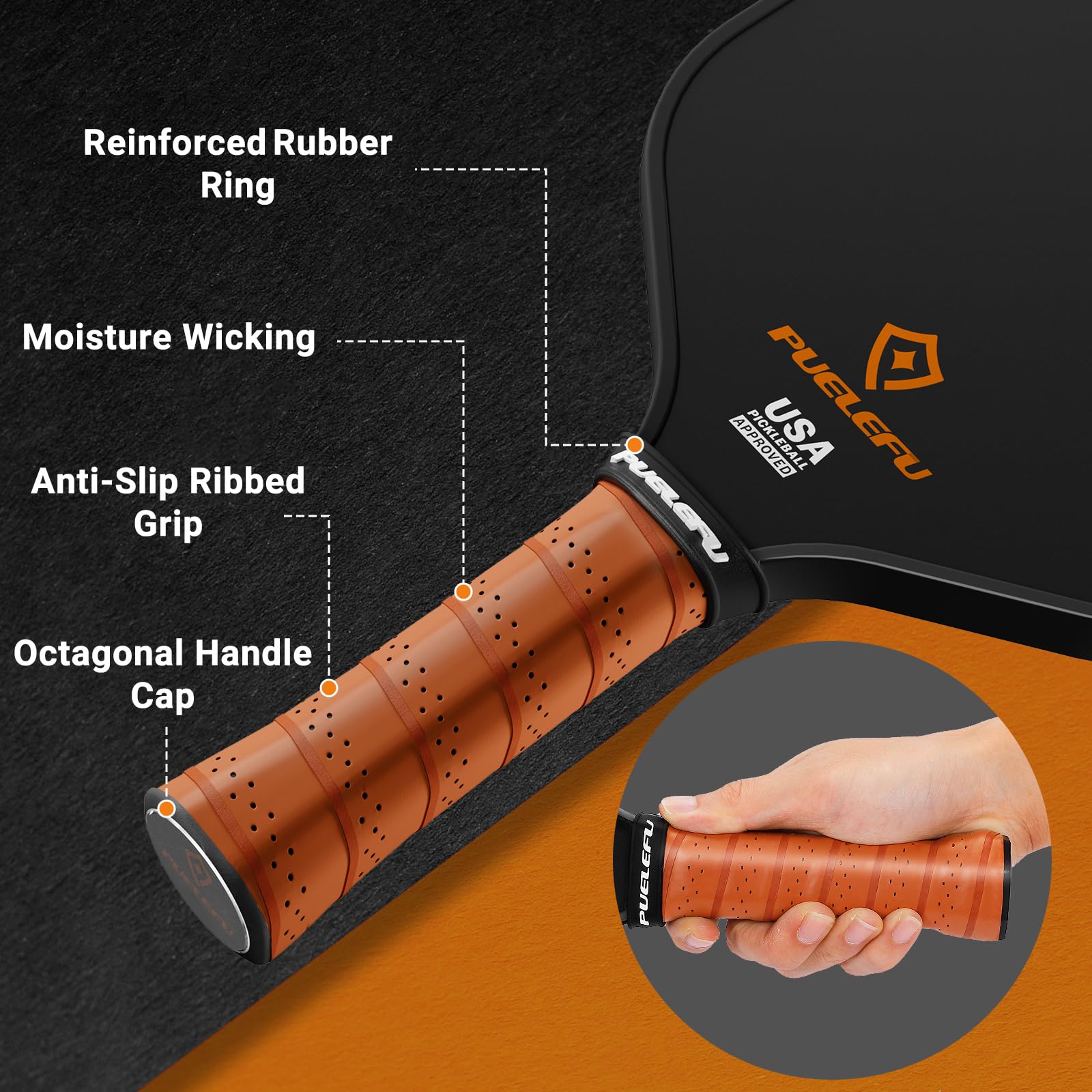 Amazon | ピックルボールパドル、T700カーボンファイバーホットプレス