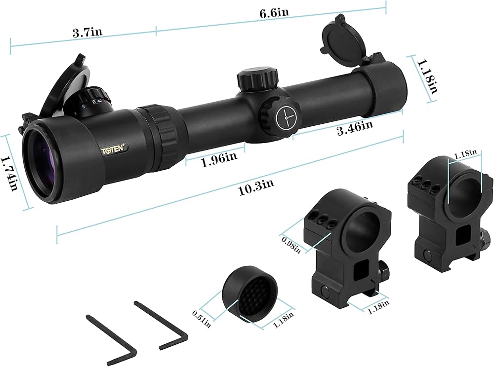 Amazon.co.jp: Visionking 1.25-5x26 ライフルスコープ30mm Picatinny