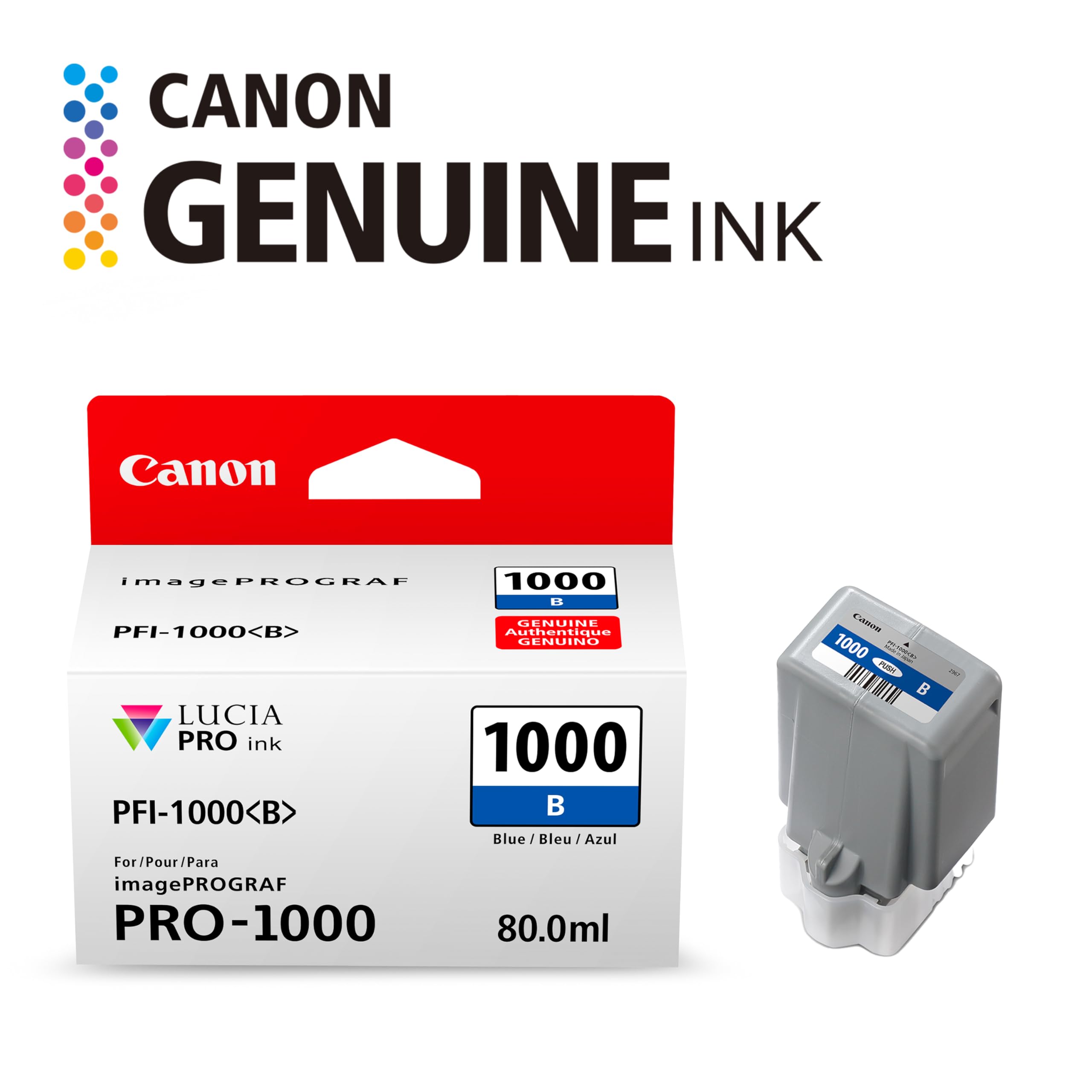 Amazon.co.jp: Canon PFI-1000 純正ブルーインクタンク ImagePROGRAF