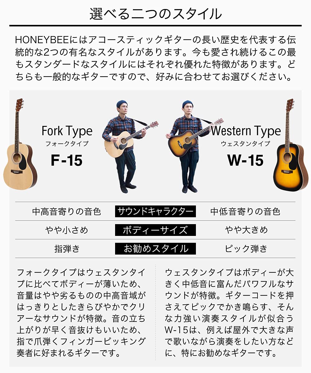 Amazon | HONEY BEE ハニービー アコースティックギター フォーク