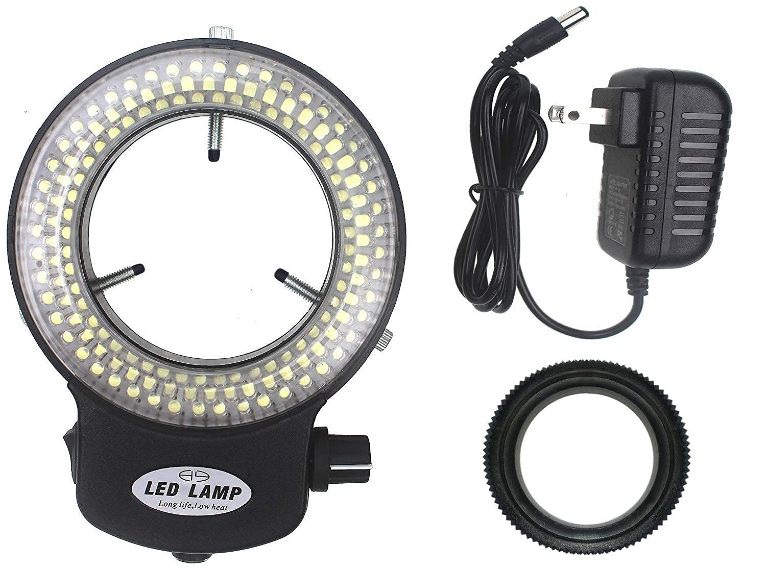 Amazon.com: LED-144-ZK Black Adjustable 144 LED Ring Light