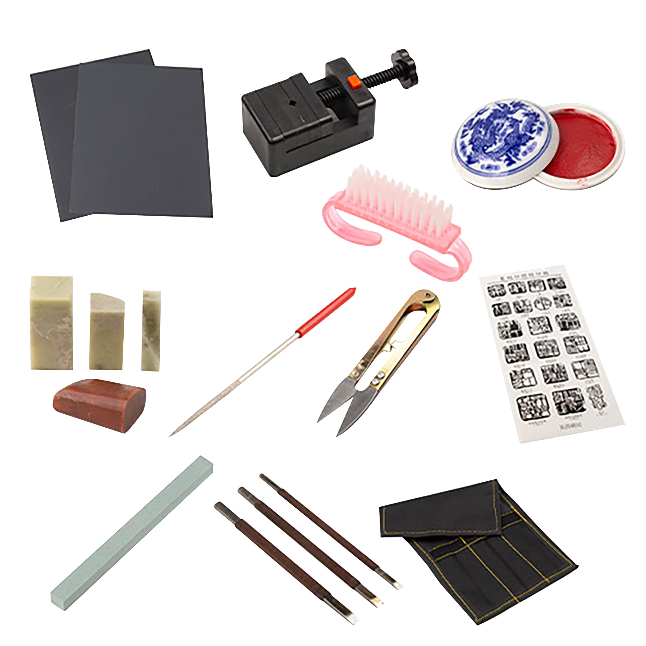 年末セール 篆刻 印材 印石 まとめ 書道 落款 遊印 36個セット s-33