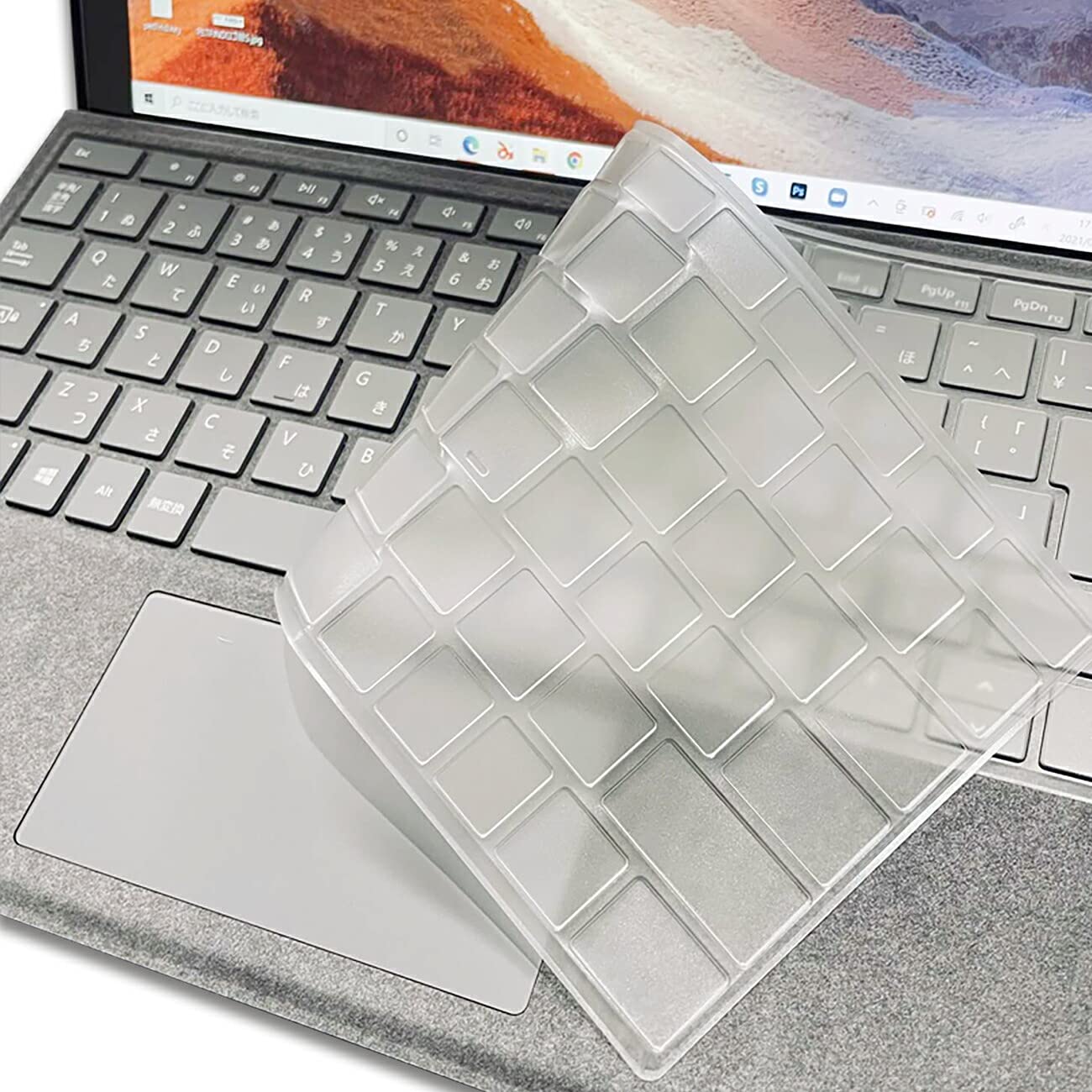 Amazon.co.jp: surface pro キーボード カバー 日本語配列 超薄型 半