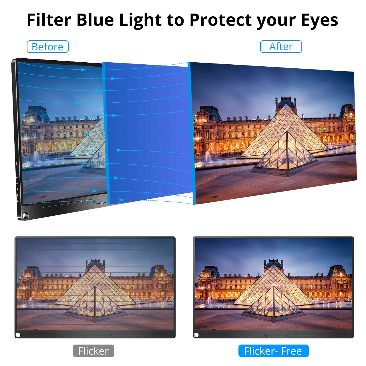 Amazon.co.jp: モバイルモニター EVICIV 15.6インチ モバイル