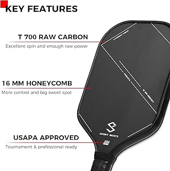 Amazon | ピックルボールパドル T700 未加工カーボンファイバー2個