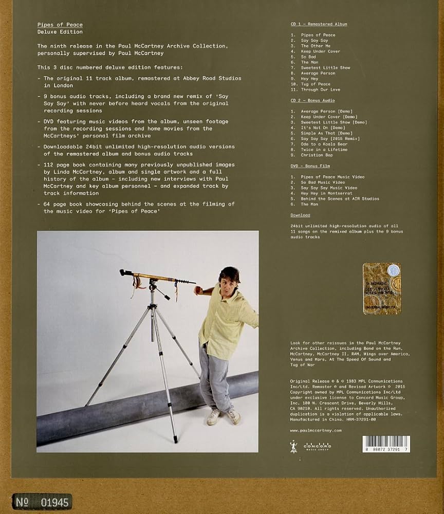 Paul McCartney - Pipes Of Peace [2 CD/DVD][Deluxe Edition