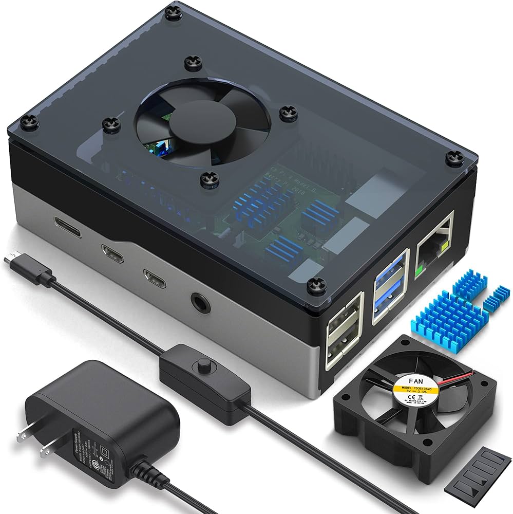 Amazon.com: Miuzei Case for Raspberry Pi 4, Raspberry Pi 4b Case