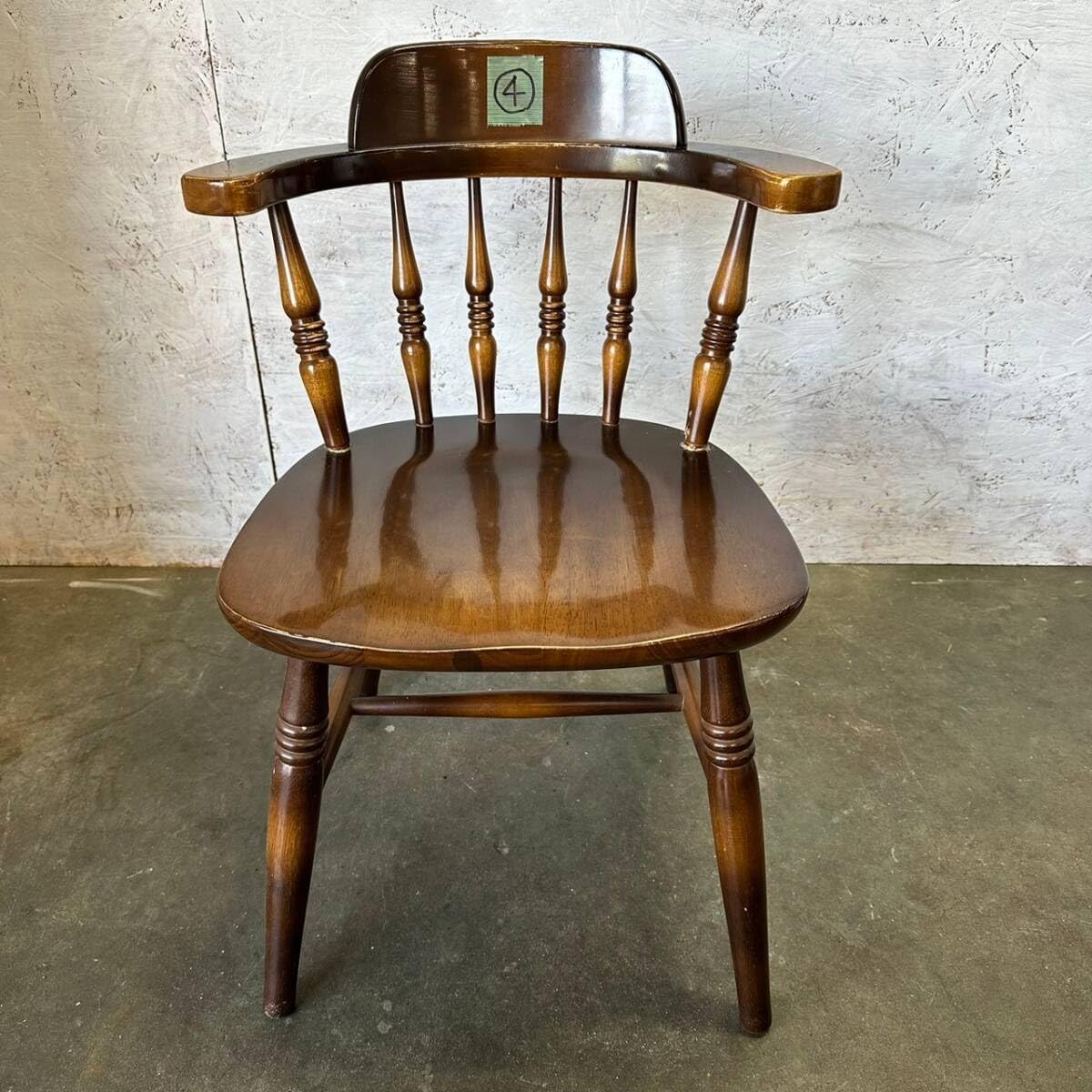 k788 飛騨産業 キツツキ ウィンザーチェア 4脚セット 和製ヴィンテージ