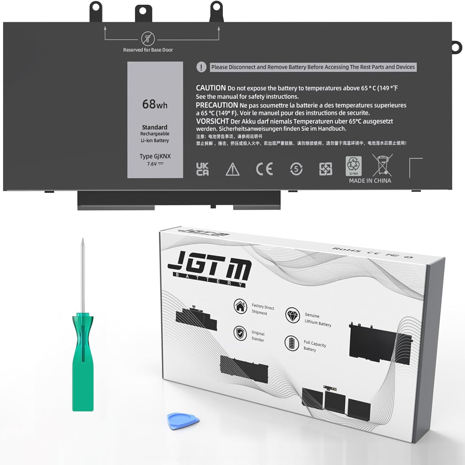 Amazon.com: JGTM GJKNX Battery for Dell Latitude 5480 5490 5580