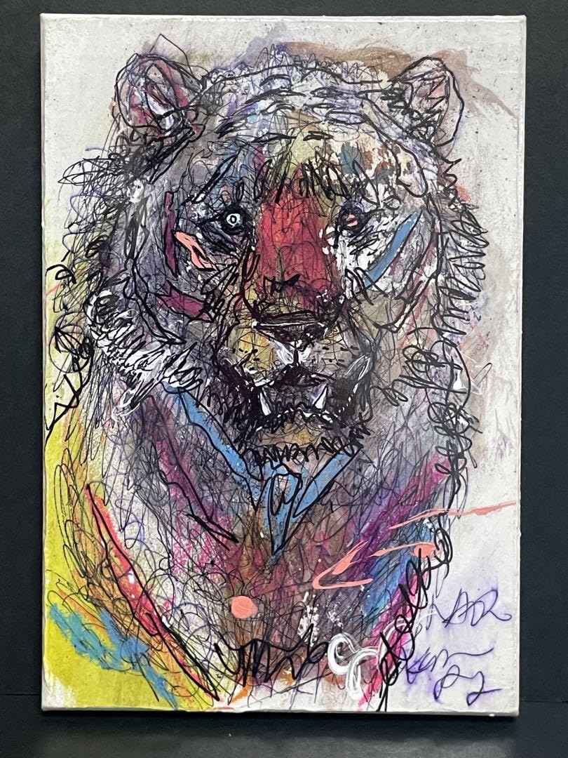 北村直登さん 原画 F0「 家族の事情や秘密を持っている 猫」 北村直登