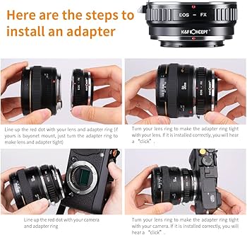 Amazon | K&F CONCEPT マウントアダプター EOS-FX Canon対応 EOS EF
