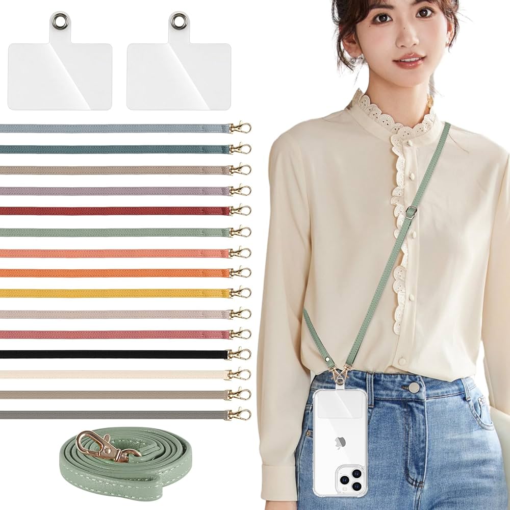 Amazon.co.jp: [JMcase] スマホストラップ ショルダー 約70cm～約140cm