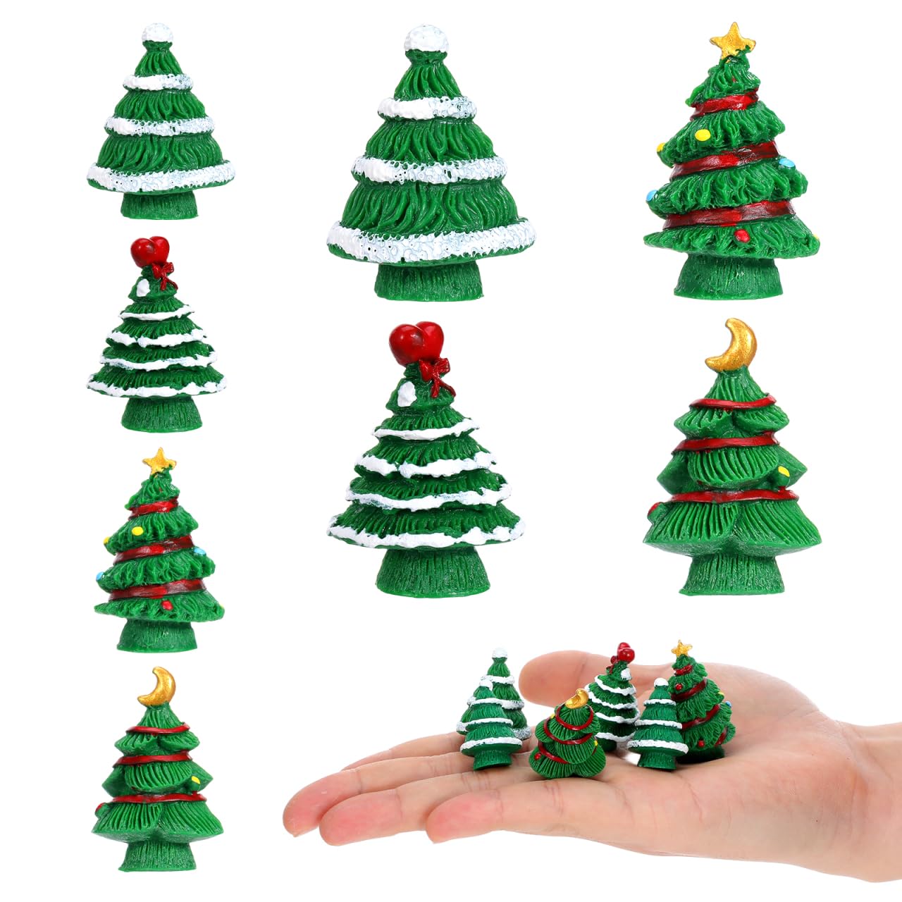 Amazon | LEDMOMO ミニクリスマスツリー 8pcs クリスマス 飾り 卓上