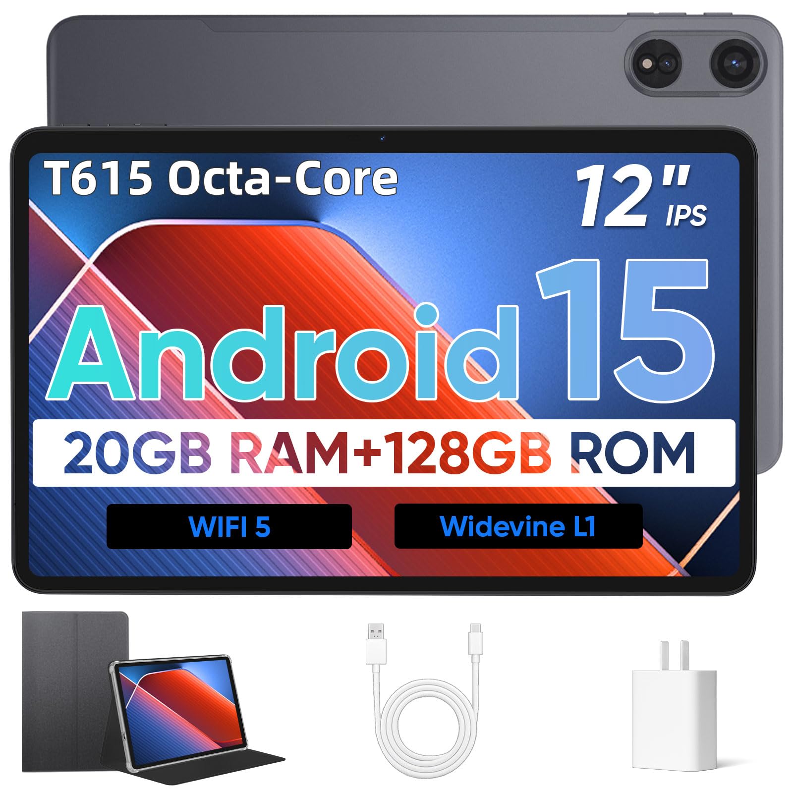 Amazon.com : 12 Inch Tablet, Android 15 Tablets with 2000*1200