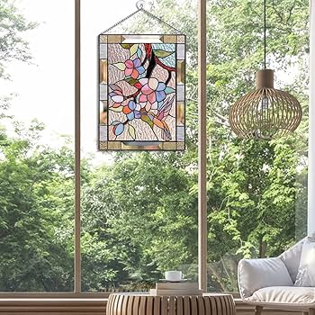 Amazon.co.jp: Generic アクリルステンドグラス窓パネルステンドグラス