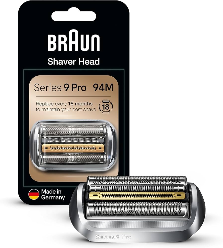 Amazon.com: Braun Shaver Head Replacement Part 94M Silver