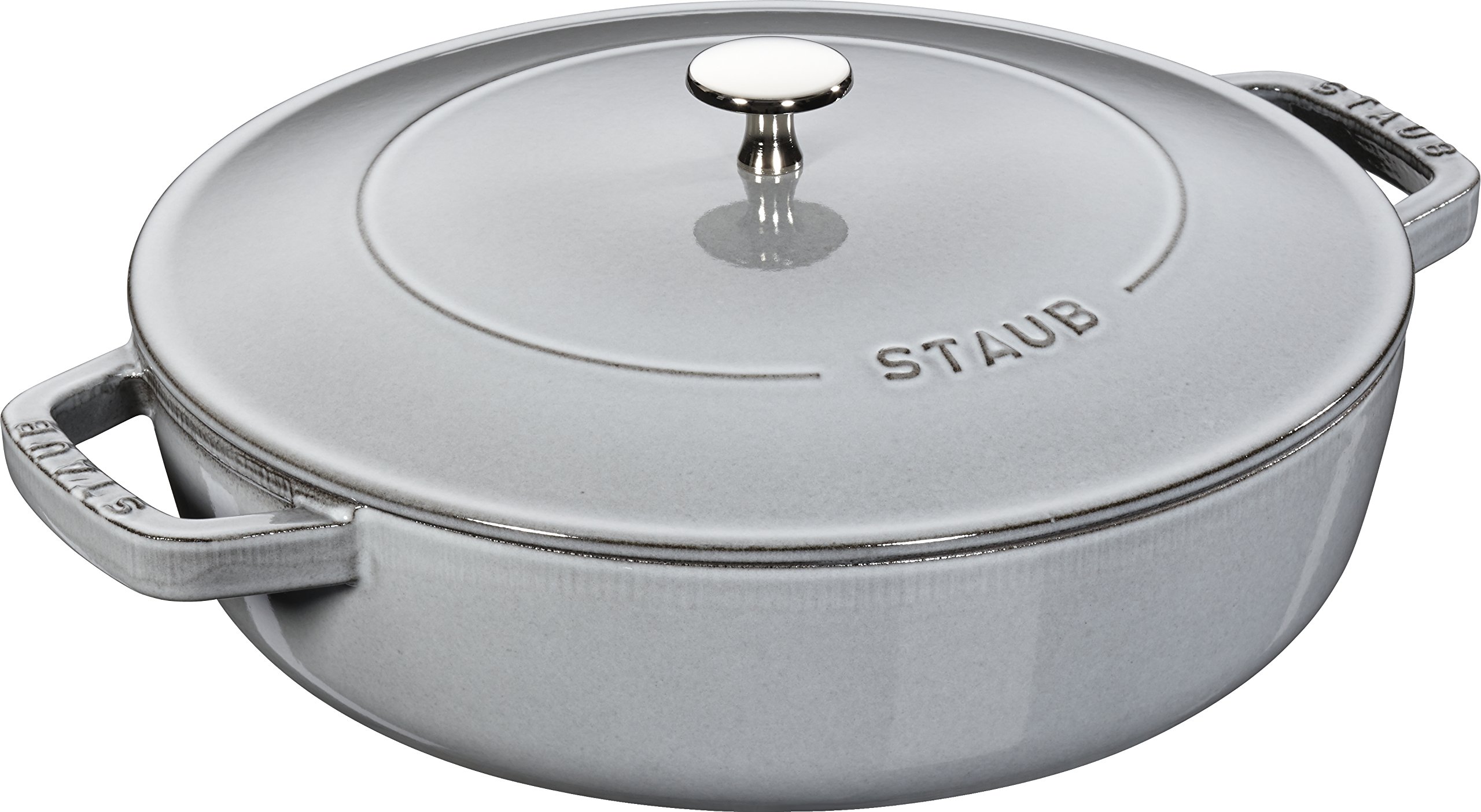 Amazon.co.jp: staub ストウブ 「 ブレイザー ソテーパン グレー 24cm