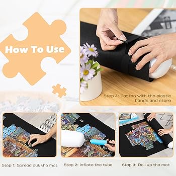 Amazon.com: Lavievert Jigsaw Puzzle Mat Roll Up, Portable Puzzle